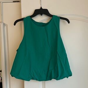 Sleeveless Green Women's Top